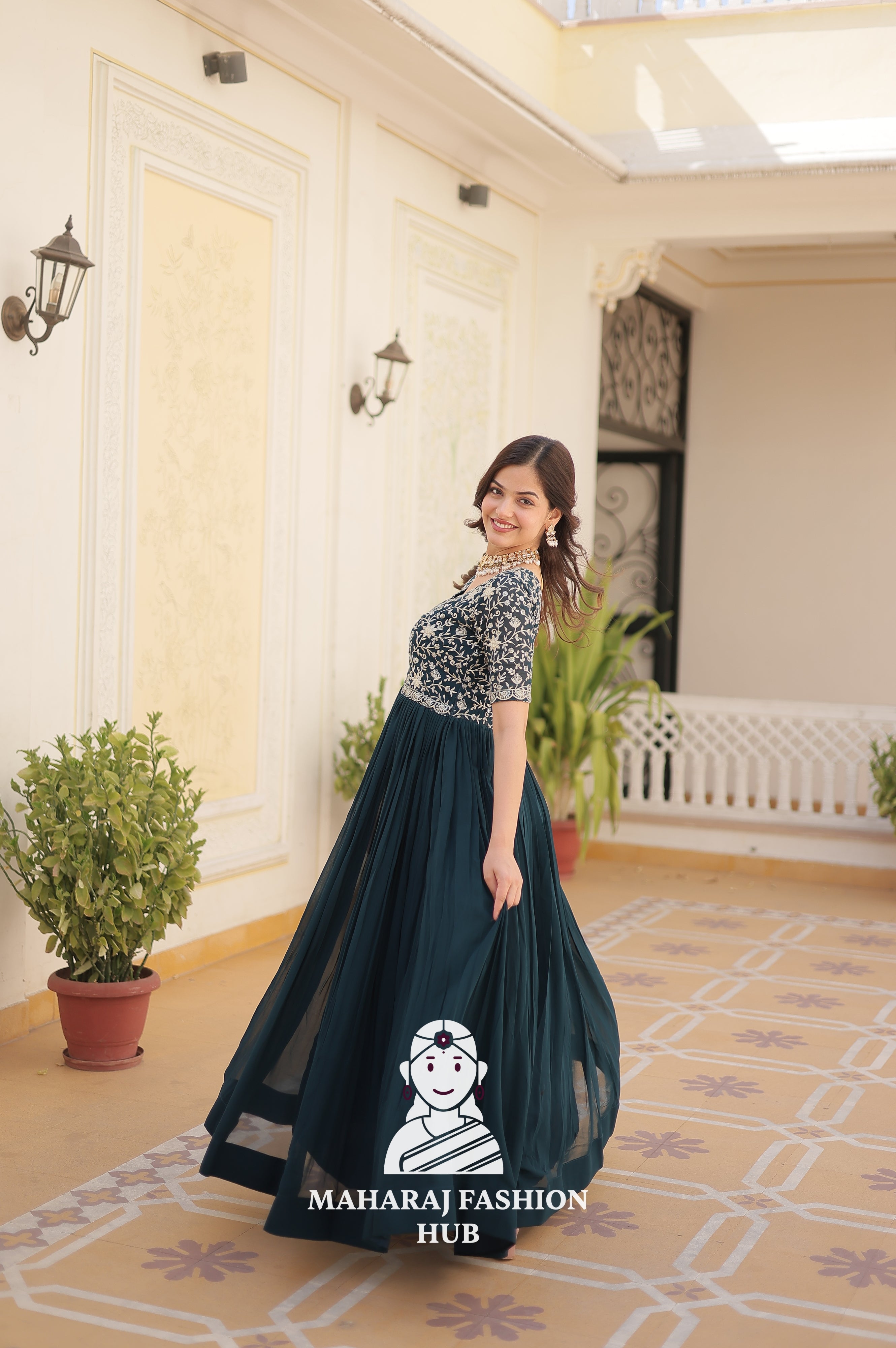 Premium Fabric Finish for Elegant Night - Special Designer Gown