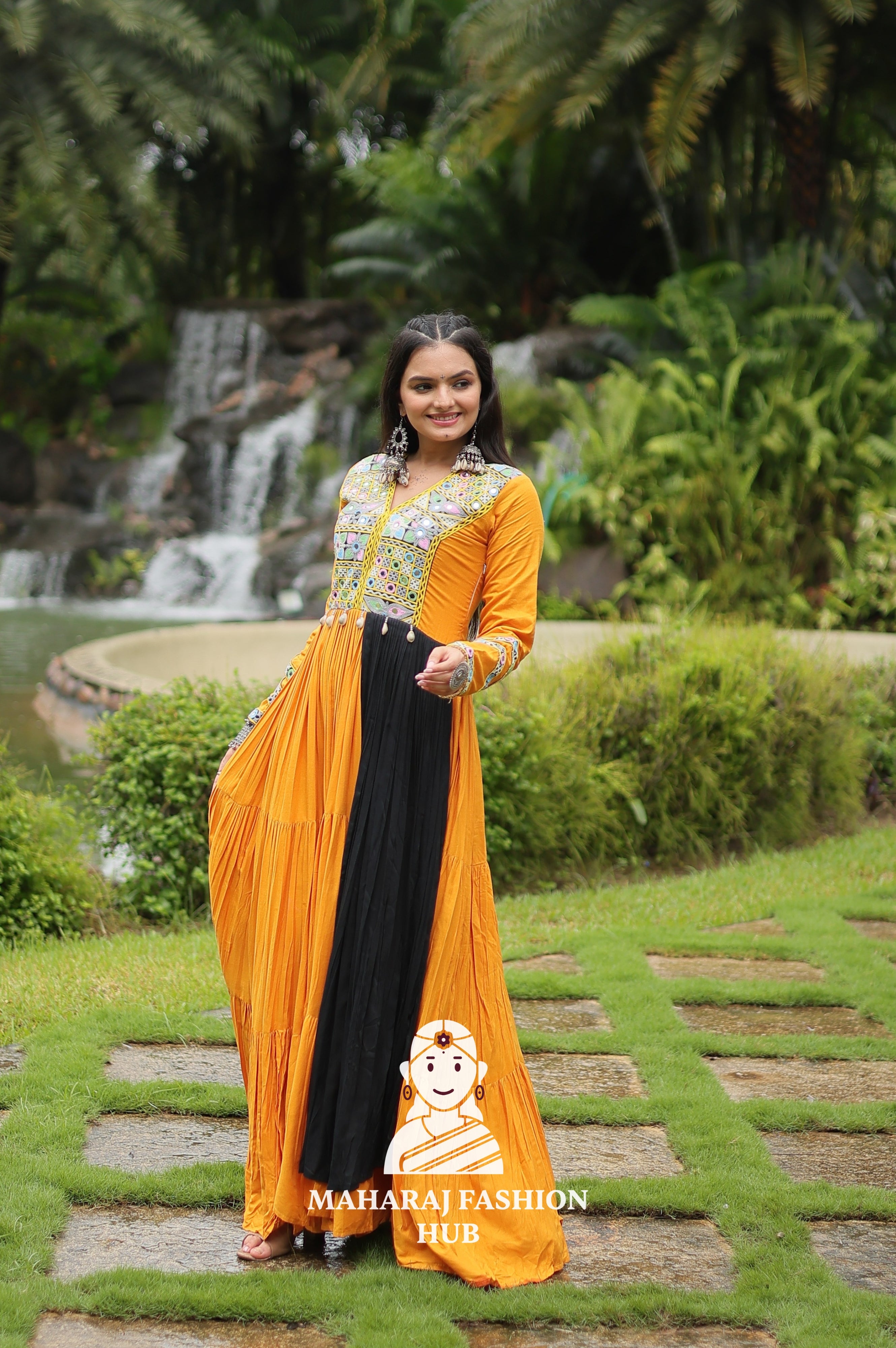 💃 Twirl in 14Kg Reyon Glam - Special Designer Gown