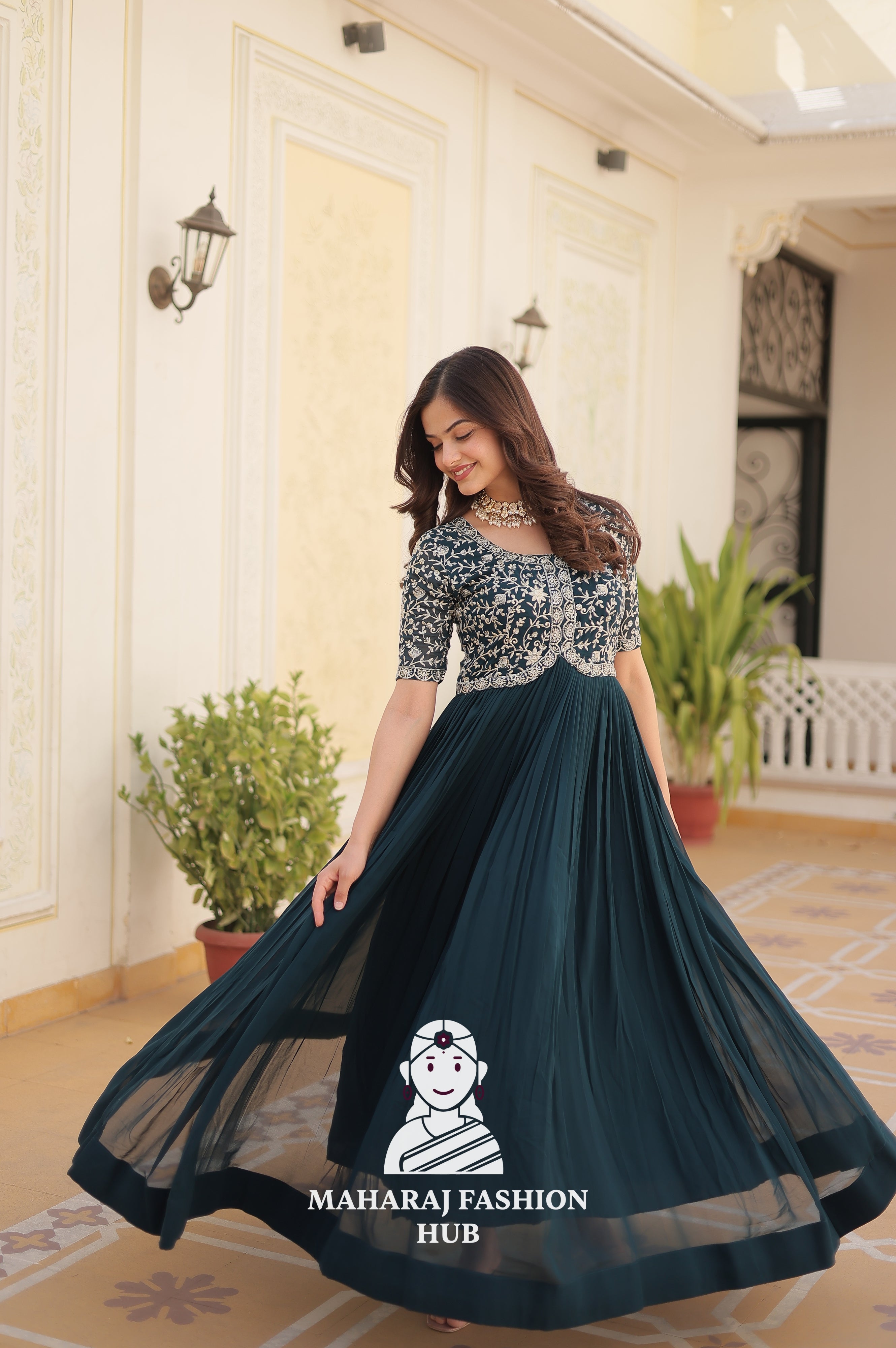 Premium Fabric Finish for Elegant Night - Special Designer Gown