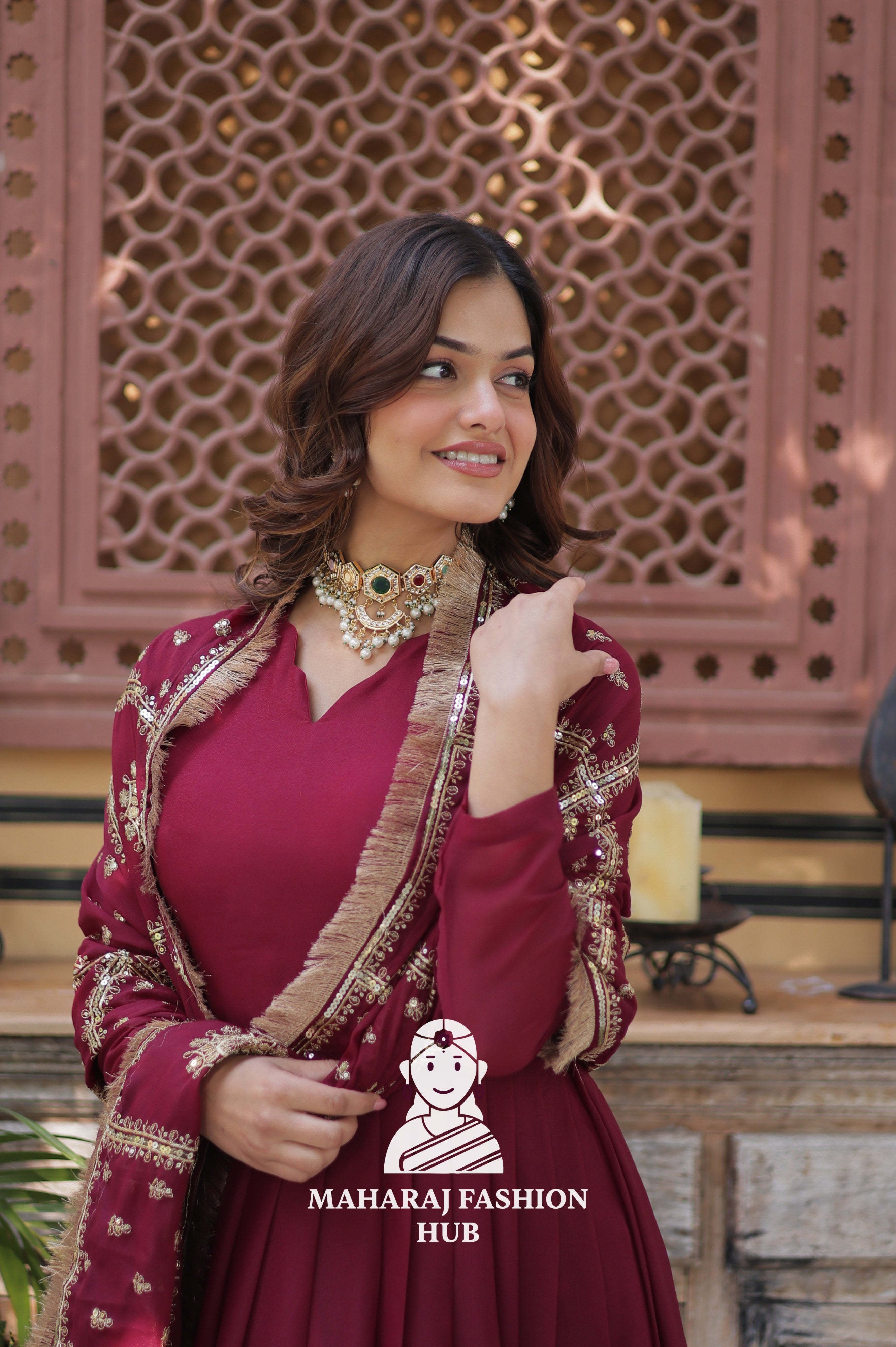 🎀 Shine Bright in Star Georgette with Designer Dupatta - Special Designer Gown