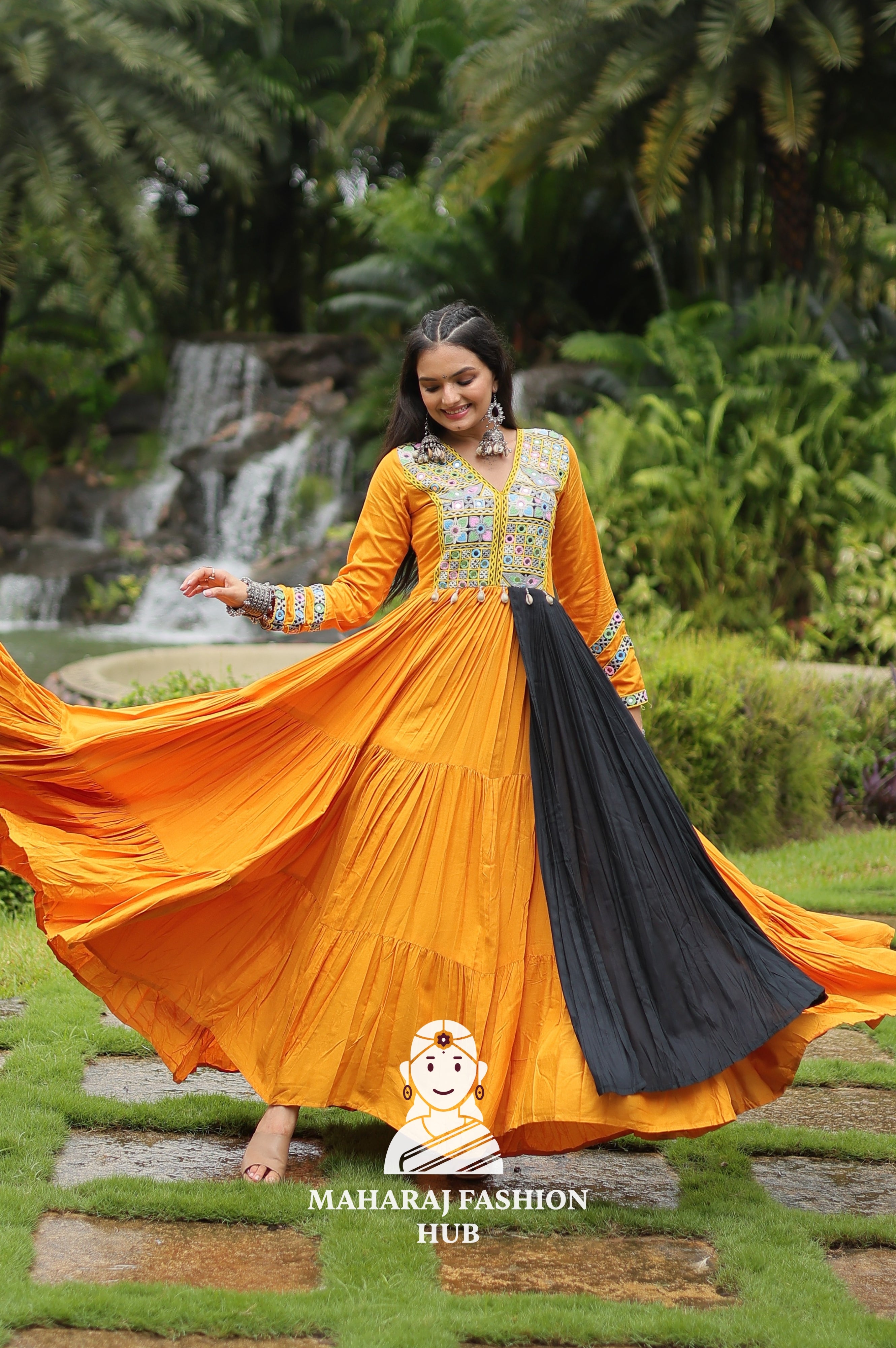 💃 Twirl in 14Kg Reyon Glam - Special Designer Gown