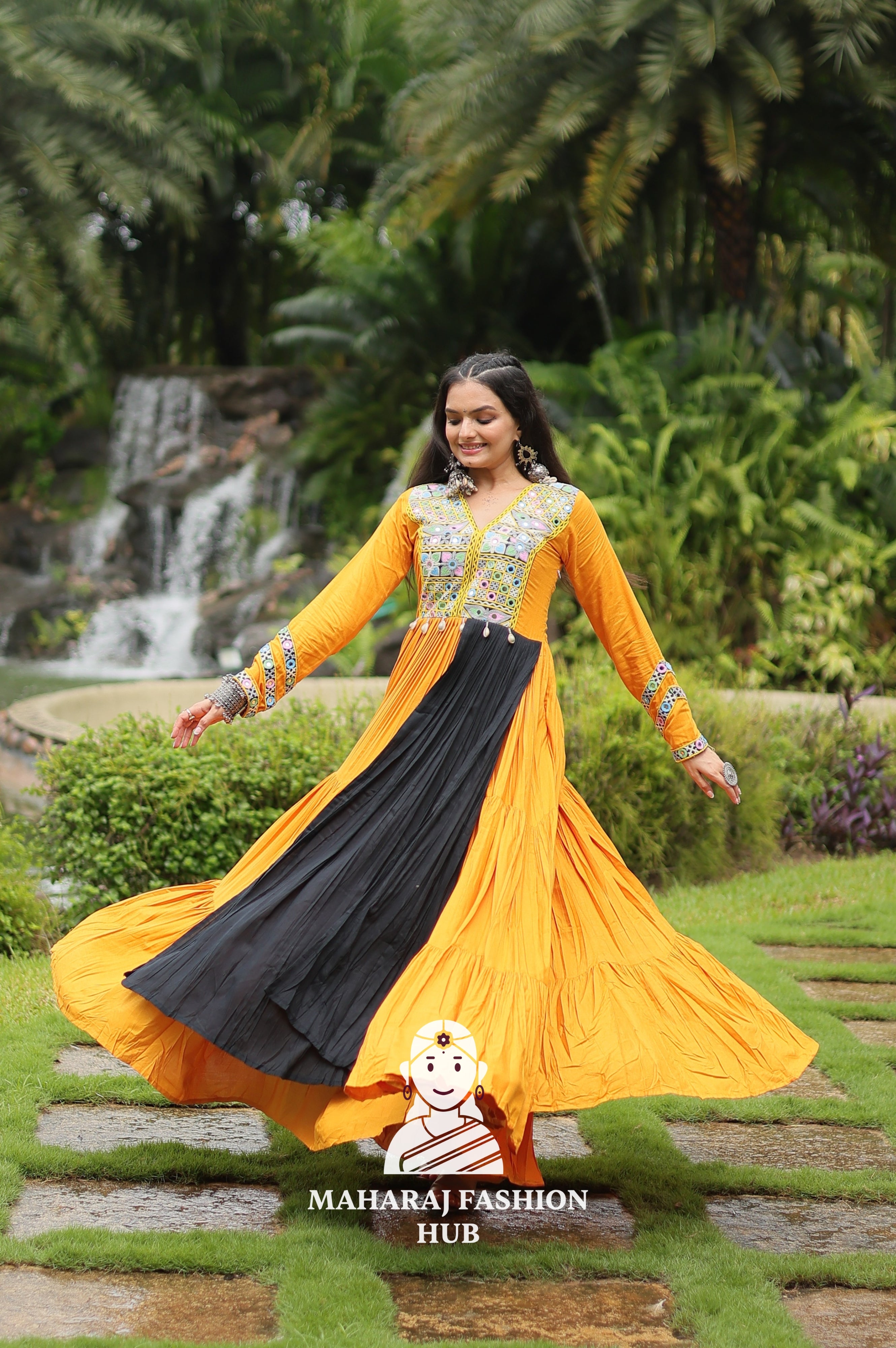 💃 Twirl in 14Kg Reyon Glam - Special Designer Gown