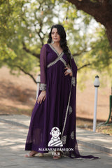 Glamorous Fabric Look Paired with Designer Lace Dupatta