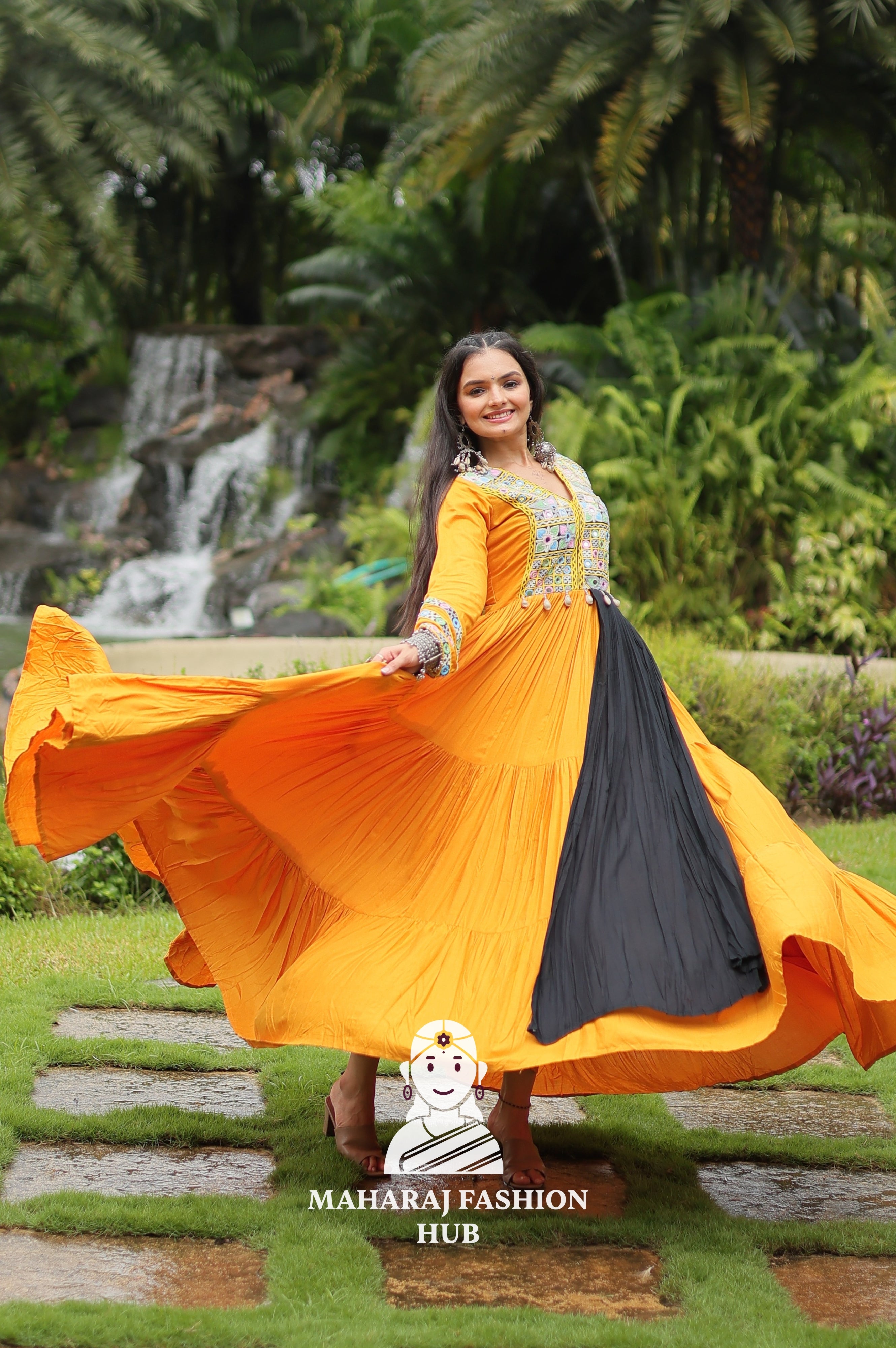 💃 Twirl in 14Kg Reyon Glam - Special Designer Gown
