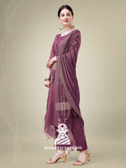 Maharaj Fashion Hub Women's Elegant Kurti Pant Dupatta Set