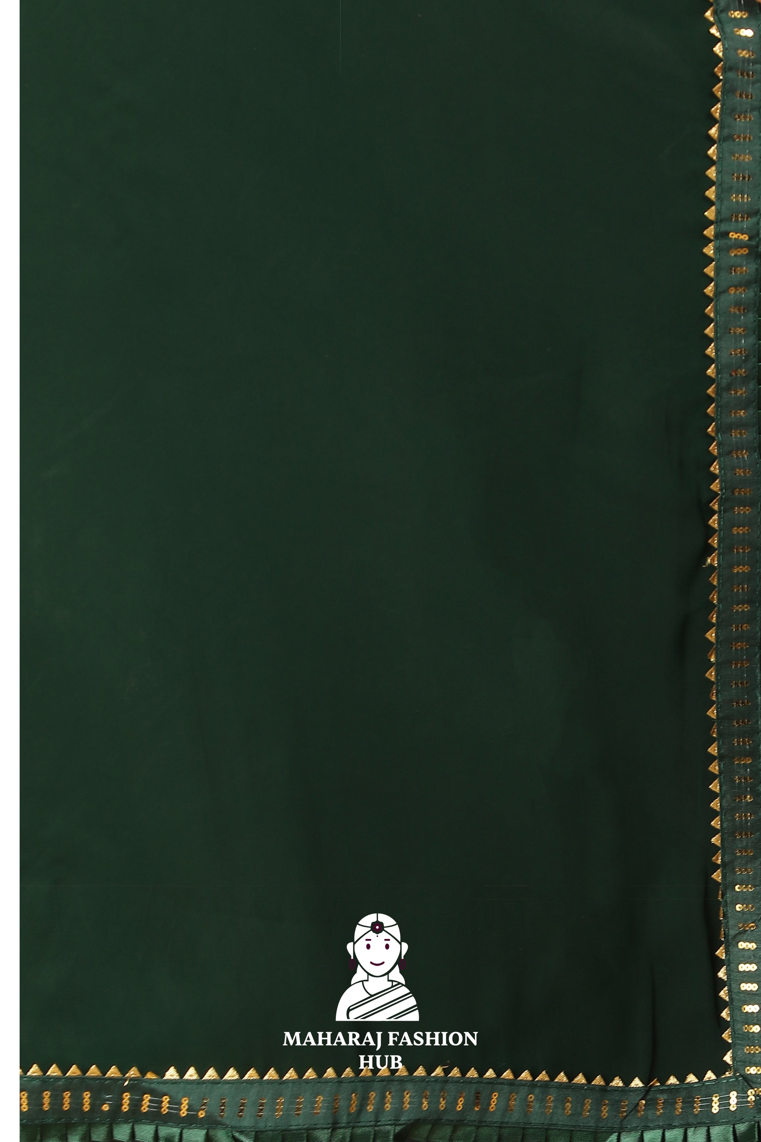 Maharaj Fashion Hub Women's Georgette Saree – Graceful Prints for Cultural Celebrations