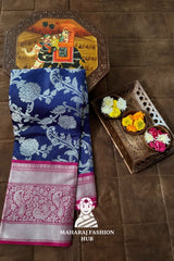 Grand Kanjivaram Silk Saree Adorned with Zari Craftsmanship