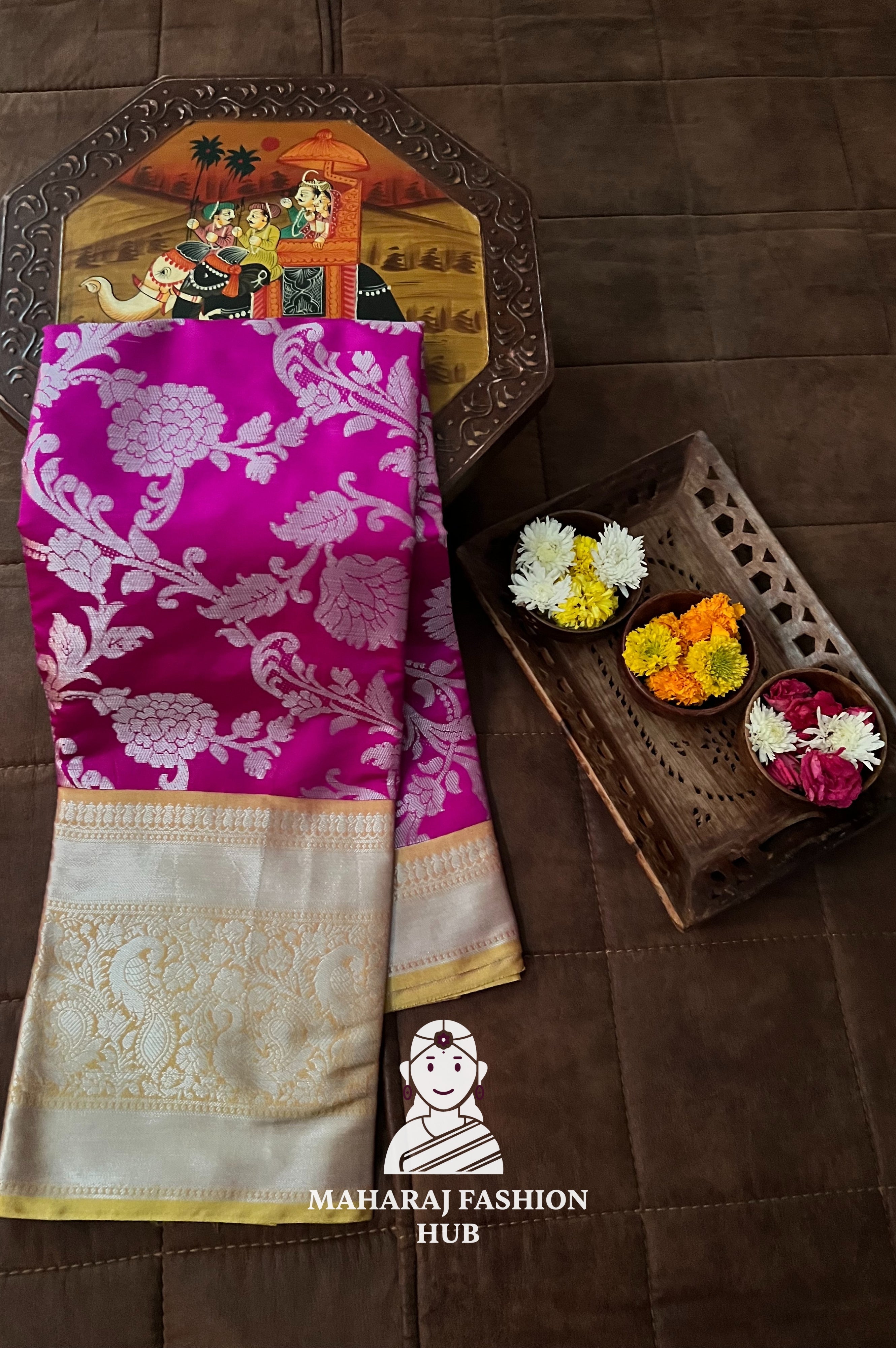 Pure Kanjivaram Silk Saree with Heritage Zari Craft
