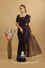 New Premium Chiffon  Silk Saree in Traditional Style Perfect for Party Wear