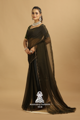 New Premium Chiffon  Silk Saree in Traditional Style Perfect for Party Wear