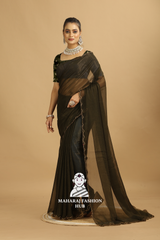 New Premium Simmer Saree in Traditional Style Perfect for Party Wear