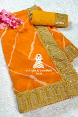 ✨ Georgette Saree with Sequins Work | Party Wear Designer Saree 💃