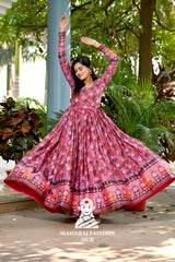 Designer Flair Gown in Chinnon with Sequins & Crepe Silk Lining