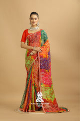 Maharaj Fashion Hub Georgette Saree for Women – Ethnic & Elegant Look