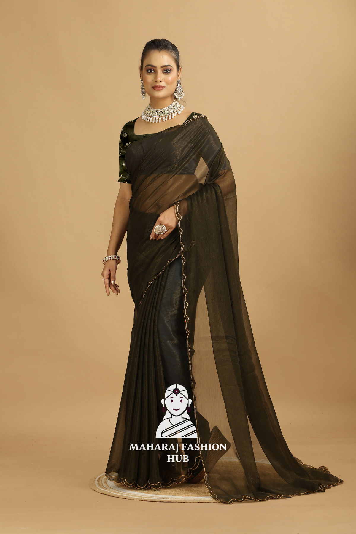 New Premium Chiffon  Silk Saree in Traditional Style Perfect for Party Wear
