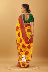 Maharaj Fashion Hub Heavy Georgette Saree in Wine with Zari Embroidery – Wedding Wear