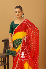 Maharaj Fashion Hub Soft Georgette Saree with Digital Print – Modern Ethnic Vibe