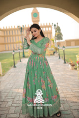 Elegant Essence – Embroidered Georgette Beauty