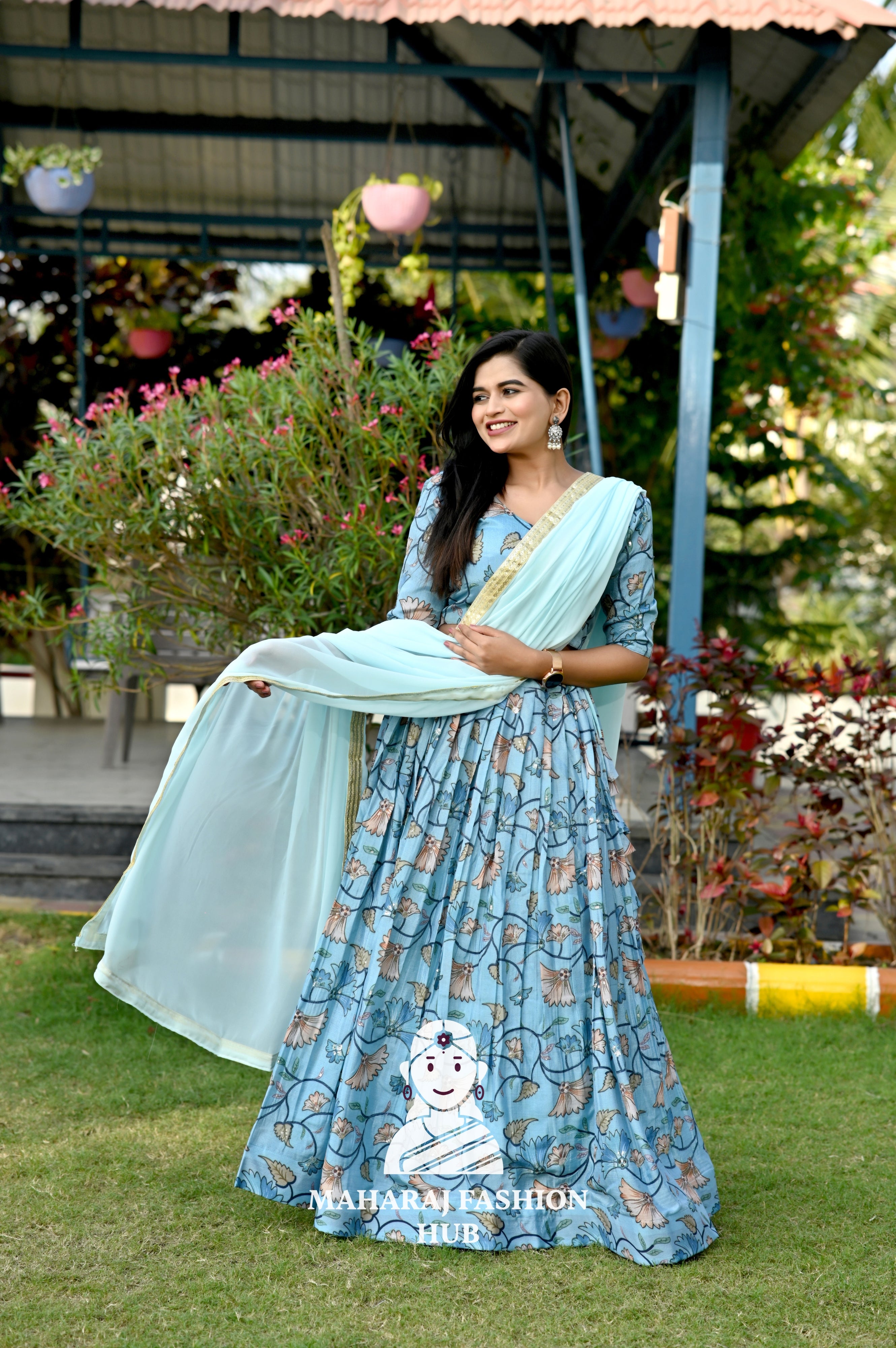 Luxury Chinnon Printed Designs Featuring Sequins Placement